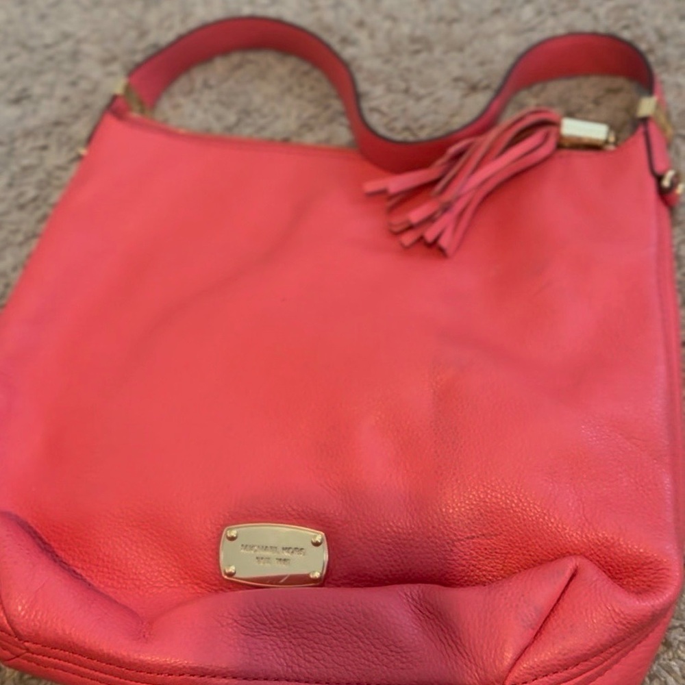 Coral Michael Kors purse